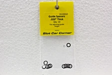 Slot Car Corner GS-02010 Nylon Guide Spacers .020" Thick 10 Pcs 1:32 Slot Part