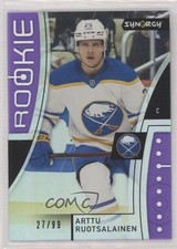 2021-22 Upper Deck Synergy Rookies Purple 27/99 Arttu Ruotsalainen #96 a4i