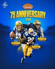 2026 SENIOR BOWL PITTSBURGH DAN MARINO AARON DONALD CURTIS MARTIN 75 ANNIVERSARY