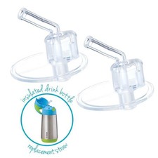 B.Box Insulated Drink Bottle Replacement Straw Tops (Twin Pack)