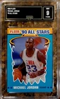 1990-91 Fleer - All-Stars Michael Jordan #5 GMA Mint 9, Beautiful Card, 🐐🔥📈🏀