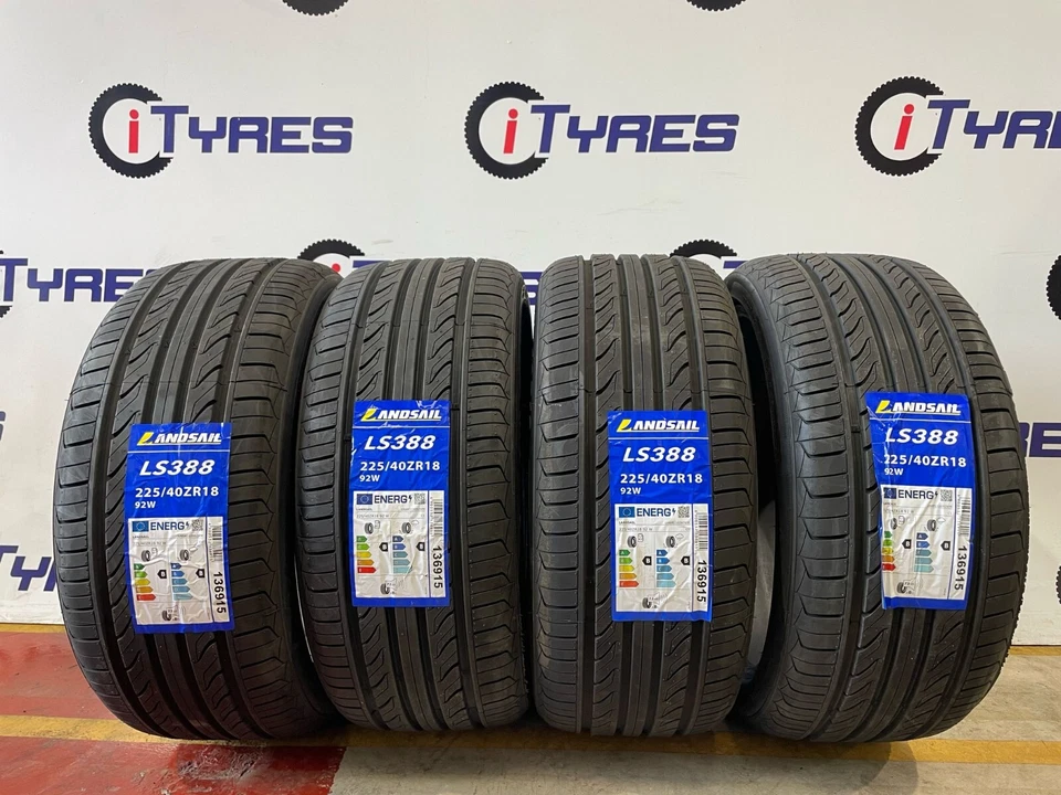 X4 225 40 18  LANDSAIL TYRES WITH AMAZING B,B RATINGS  225/40R18 92W XL CHEAP!!!