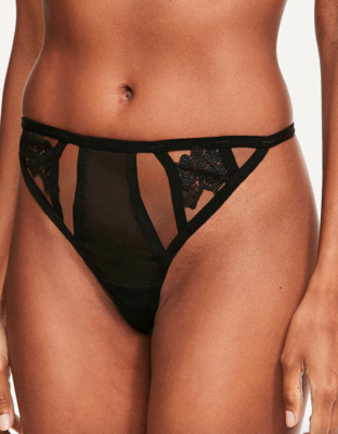 Bluebella L130457 Black Women's Carmen Thong Size XS