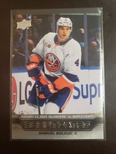 2023-24 Samuel Bolduc Debut Dates Rookie Upper Deck Series 1 Hockey New York...
