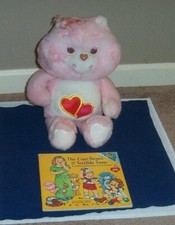 Large Plush Care Bear with Care Bears Book