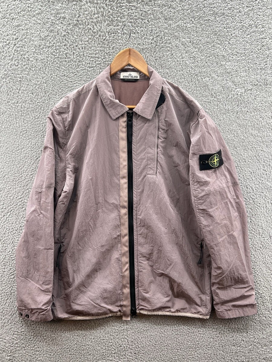 Stone Island 2018 Pink Quart Over Shirt Windbreaker Jacket