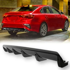 For KIA Forte GT Rear Bumper Diffuser 6 Shark Fins Splitter Spoiler Lip Body Kit