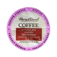 Harry & David Chocolate Cherry Single Serve Coffee Cups - 100 Ct Bulk Box