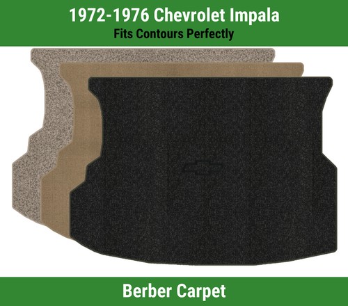 Lloyd Berber Trunk Mat for '72-76 Chevy Impala w/Black Outline Chevy Bowtie
