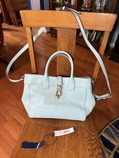 DOONEY TOTE grande azzurro Amelie in pelle fiorentina con tracolla