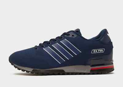 adidas Men's Originals ZX 750 Woven Shoes Trainers in Blue adidas Men's Originals ZX 750 Woven Shoes Trainers in Blue