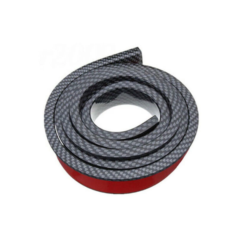Protector de moldura de rueda acampanada labio guardabarros universal para coche 59" fibra de carbono X2 Foto 3 de 4