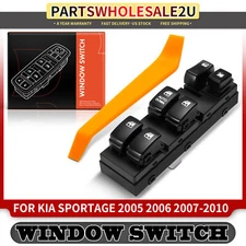 Front Driver Left Side Power Window Switch for Kia Sportage 05-10 with 14-Blade