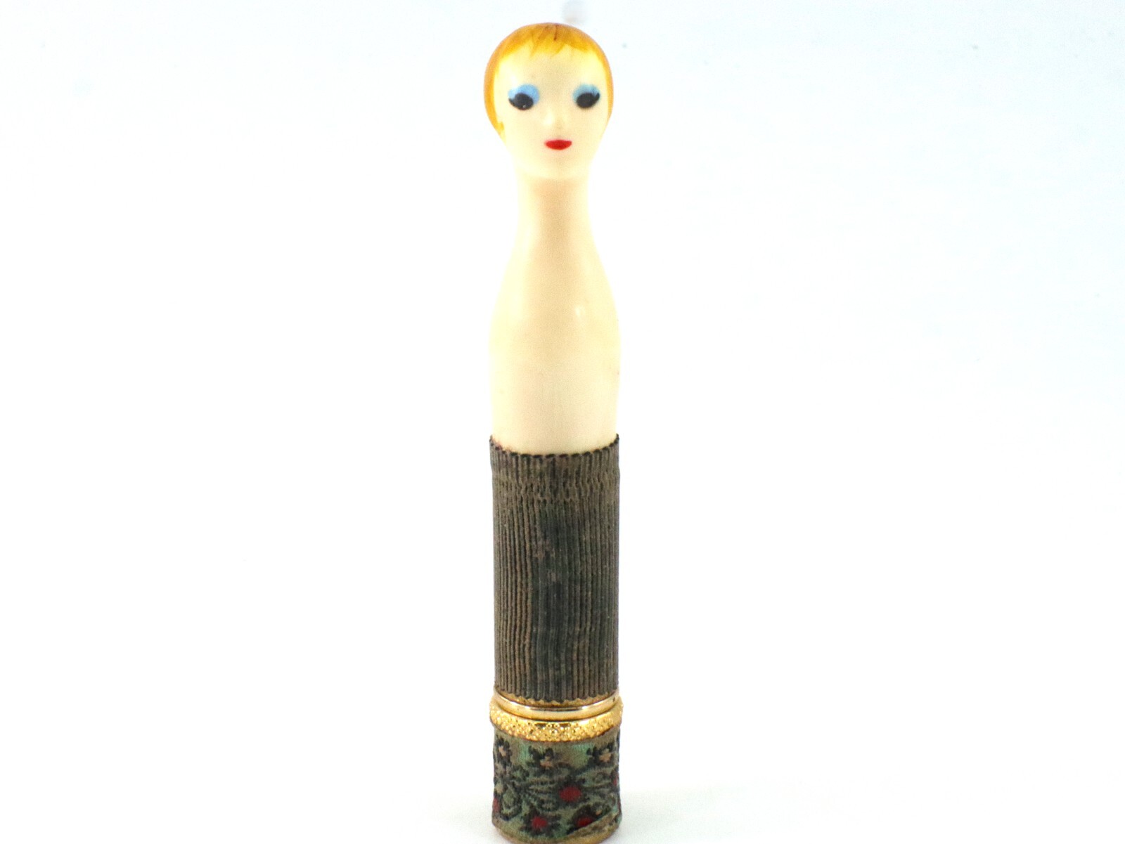 Revlon Couturine LIPSTICK DOLL Lady Holder Case Blonde 0538 USA Vintage 1961