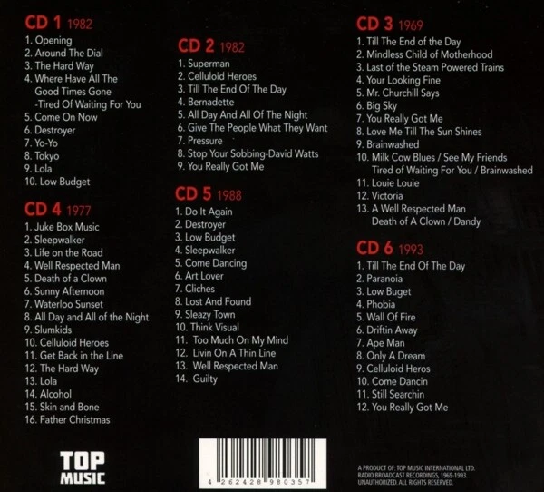 THE KINKS - LIVE/RADIO BROADCAST ARCHIVES  6 CD NEU - Bild 2 von 2