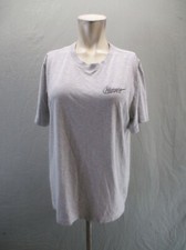 NIKE DRI-FIT Size M Mens Gray Cotton Blend Short Sleeve Athletic T-Shirt 788