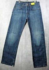 Boys Levis 514 Straight Denim Blue jeans Whiskering Straight Size 18 Reg 29x29