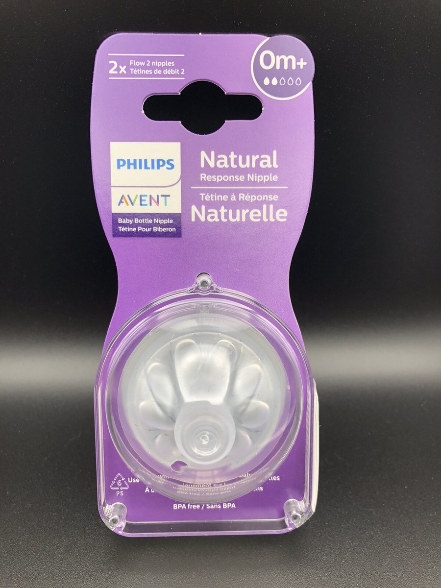 Philips Avent Natural Response Nipple Flow 0M+ Count for Baby