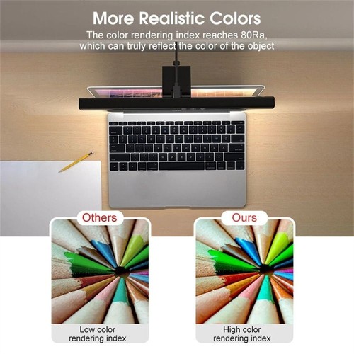 USB C-type LED Desk Lamp for PC Screens Reading Light Office and School - Afbeelding 3 van 11