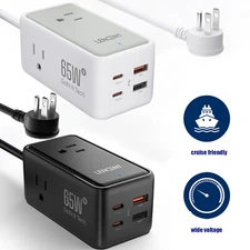 LENCENT 65W Gan Charger PD USB type C Fast Charging Station for iPhone Macbook