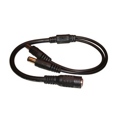 1-to-2 DC Power Splitter Cable with 5.5x2.1mm Plugs for CCTV PSC2 