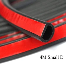 Weatherstrip Small D-shape Car Door window Rubber Weather Seal Strip Dust-proof