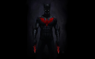 DC batman beyond dark superhero playmat gaming mat