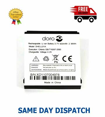 BATTERIA SHELL01A Per Doro 605 610 611 612 632 622 520X 409 410 800mAh - Foto 6