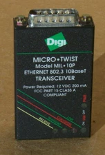 Digi Micro Twist Mil 10p Ethernet 802.3 10baset Transceiver 2 Transceivers NOS