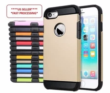 For Apple iPhone 7/8 & iPhone 7/8 Plus dual layer slim hard armor case - SALE !!