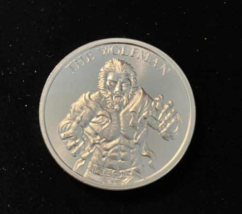 Intaglio Mint Cryptozoology THE WOLFMAN 1oz .999 Silver USA Made Round BU