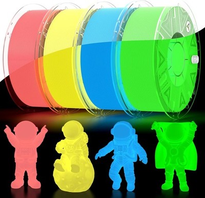 4KG Creality Hyper Luminous PLA 3D Printer Filament Glow in The Dark 1.75mm 1KG