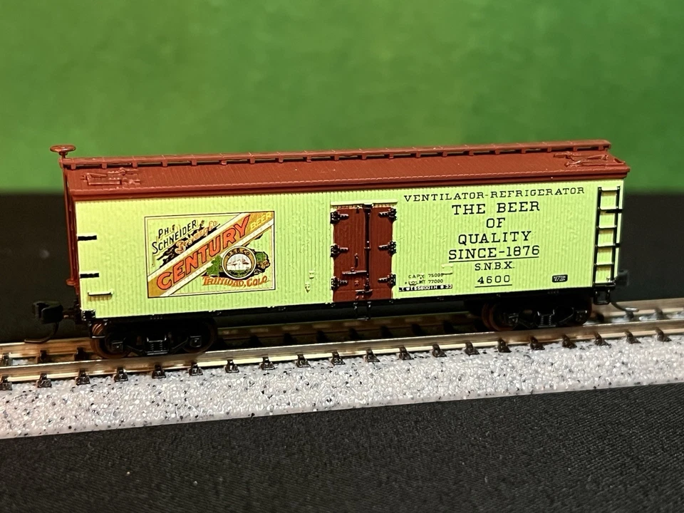 N SCALE ATLAS 41500 CENTURY BEER 40' WOOD REEFER ROAD # S.N.B.X. 4600 NEW - Image 2 of 4