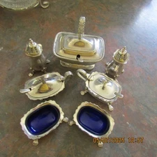 11 Piece Breakfast Set Silver and Blue Colour Look Great on Your Table.