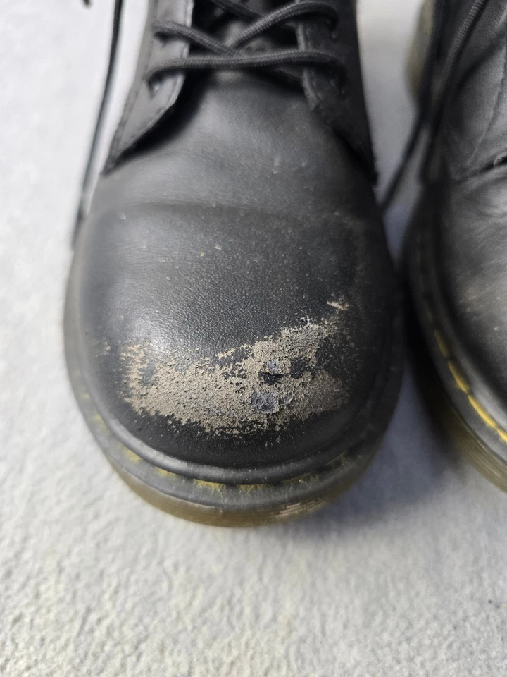 Doc Dr. Martens Delaney Unisex Youth Black Combat Boots Side Zip AW004 Sz 4 US - Image 4 of 4