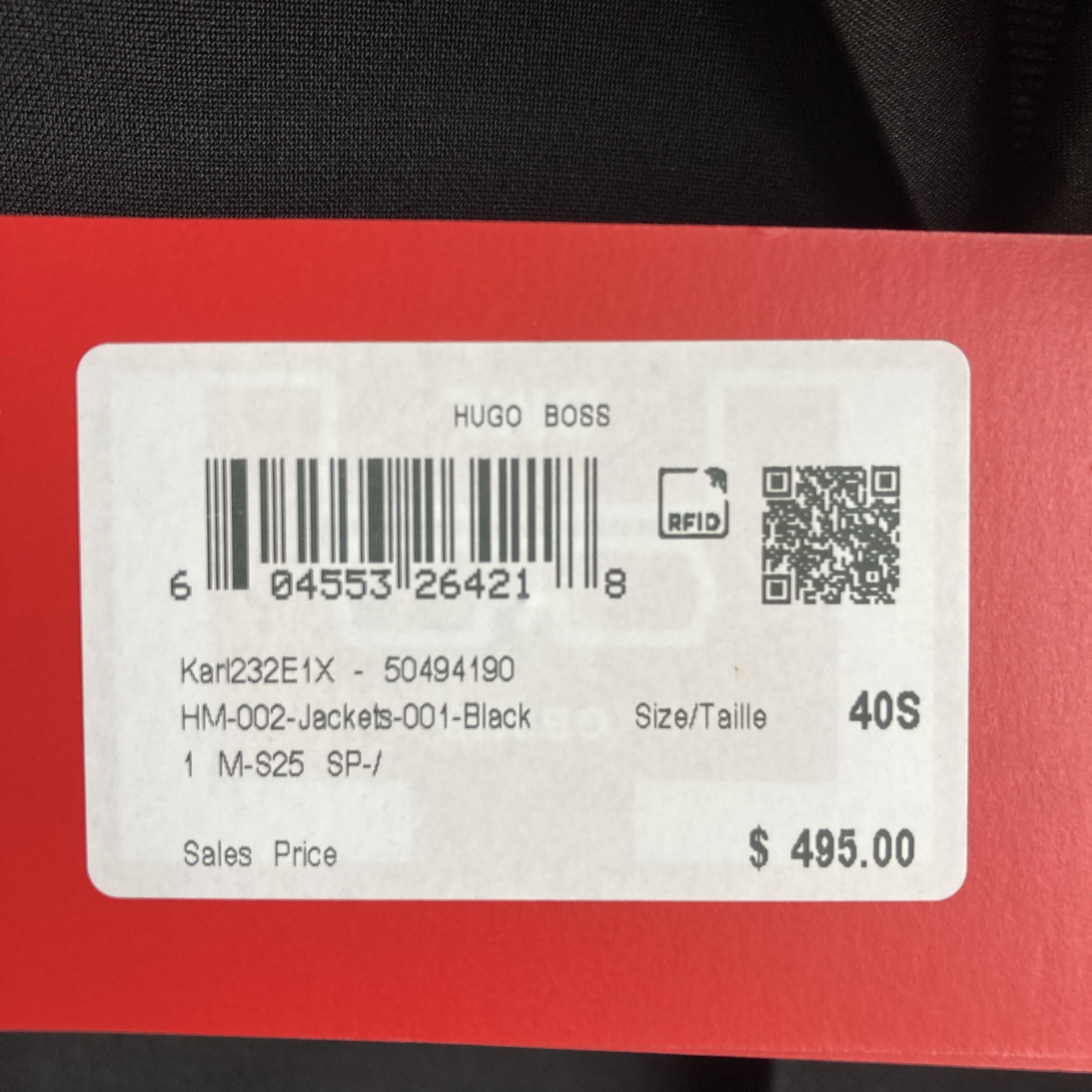 Hugo Boss Men Modern fit 2 Pc Suit Jacket 40 S Pants 34W Black Solid F02258 thumbnail 12