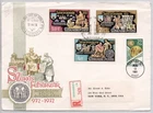 #2558 NUMISMATICS COIN COLLECTING STAMP NAKANO PERFINS BUDAPEST HUNGARY FDC