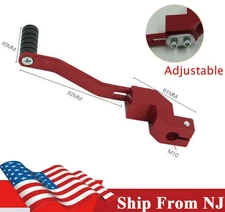 1PCS Motorcycle Bikes Red CNC Aluminum Gear Lever Adjustable Shifter Shift Pedal