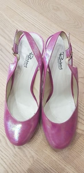 Women Heels Faux Leather 39 #B4GC