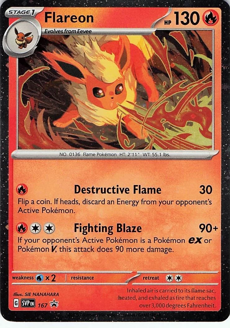 Preços baixos em Cartão Pokemon Flareon | eBay