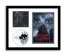 Alice Cooper Autograph Signed 11x14 Custom Framed CD Photo Detroit Stories ACOA