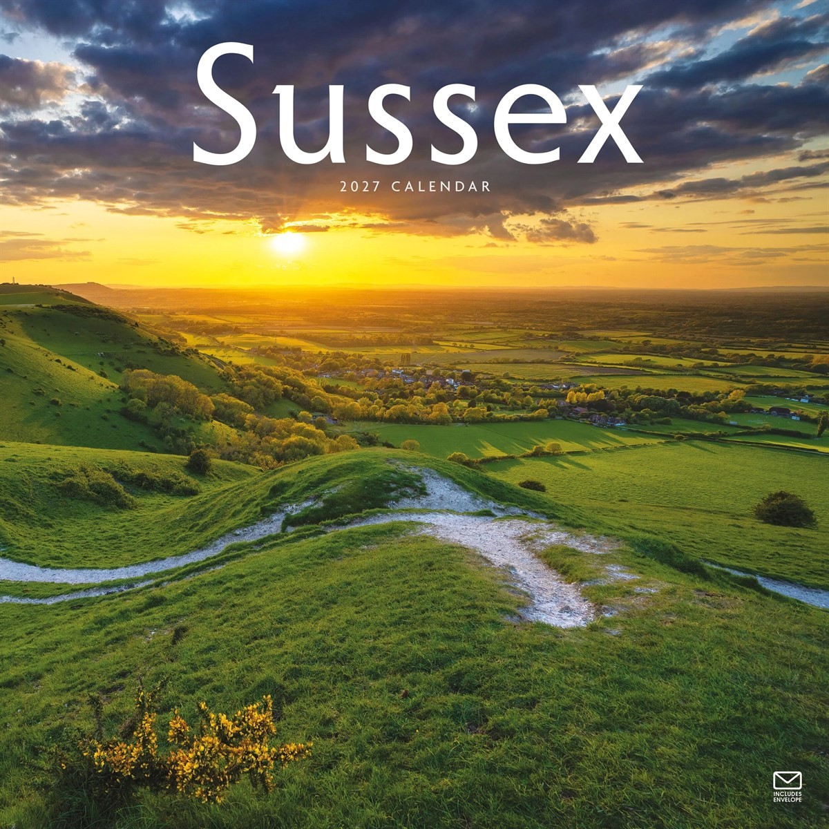 Sussex Calendar 2027, Wall Calendars, Month To View, Travel, Gift