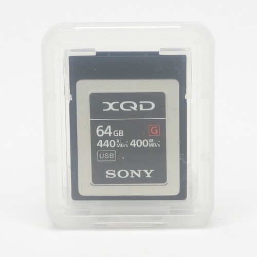 Sony Memory Card XQD G Series 64GB 440mb/s Read 400mb/s Write (QD-G64FJ)