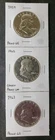1959, 1962, and 1963 Proof 50c Franklin Silver Half Dollars