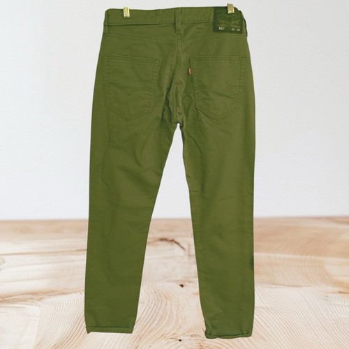 Levis 511 Chino Pants Sz 31x32 Mens Straight Leg Army Green Cotton Blend Classic - Picture 4 of 11