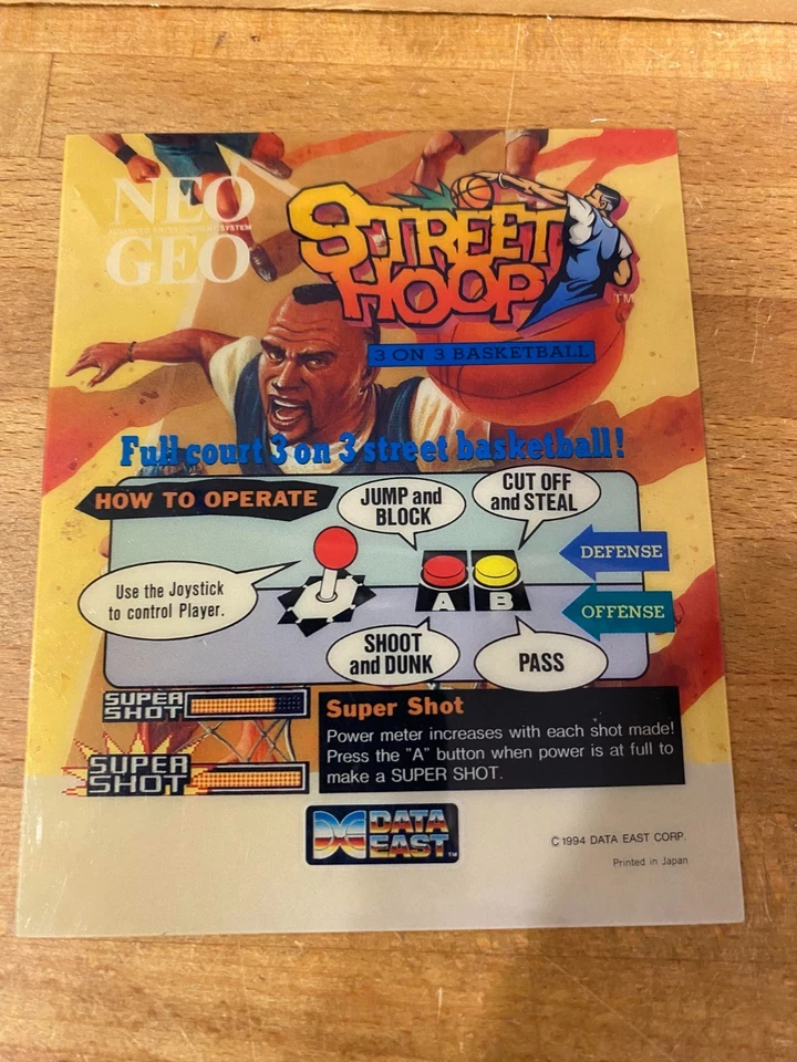 Mvs Neo Geo Street Hoop Box, Cassette and English Marquee Same Serial 04945 - Image 3 of 4