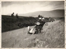 1954 Isle of Man TT Sidecar No 12 & other in Background Photo 4x3 inch