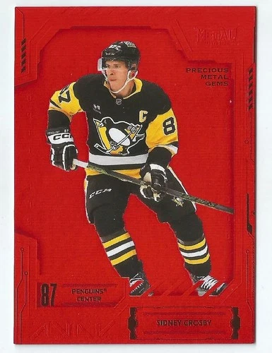 2025-26 SkyBox Metal Universe Sidney Crosby Precious Metal Gems #48 PMG 015/100