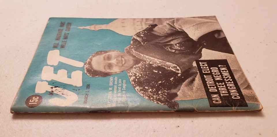 Jet Magazine March 1 1956 Willie Mays~Isaac Woodard~Sammy Davis Jr. Party - Image 3 of 4