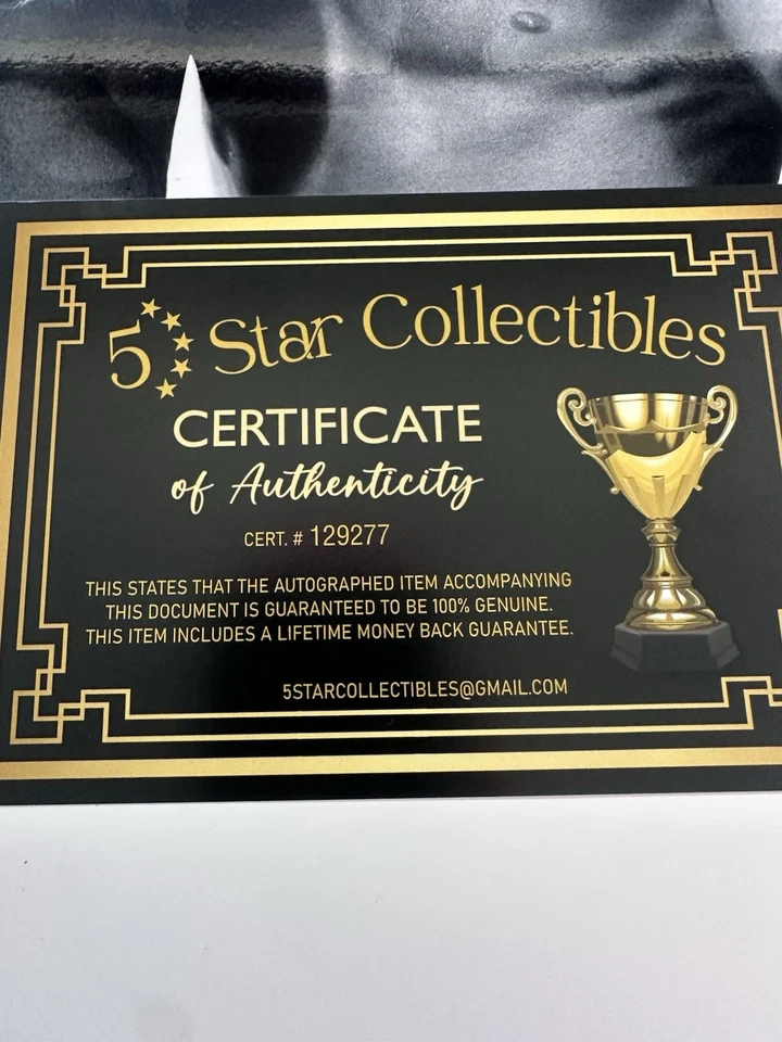 Foto firmada por Muhammad Ali con certificado de autenticidad leyenda Foto 4 de 4
